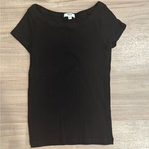 Agolde Black Ribbed Women's Top